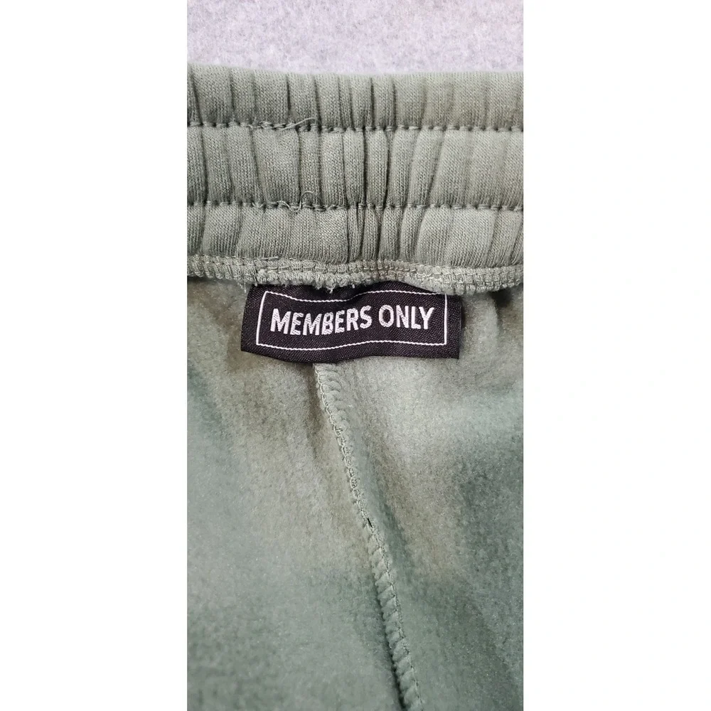 The Original Members Only Olive Green Men's Unisex Large Skull Roses Sweatpants - Picture 8 of 10